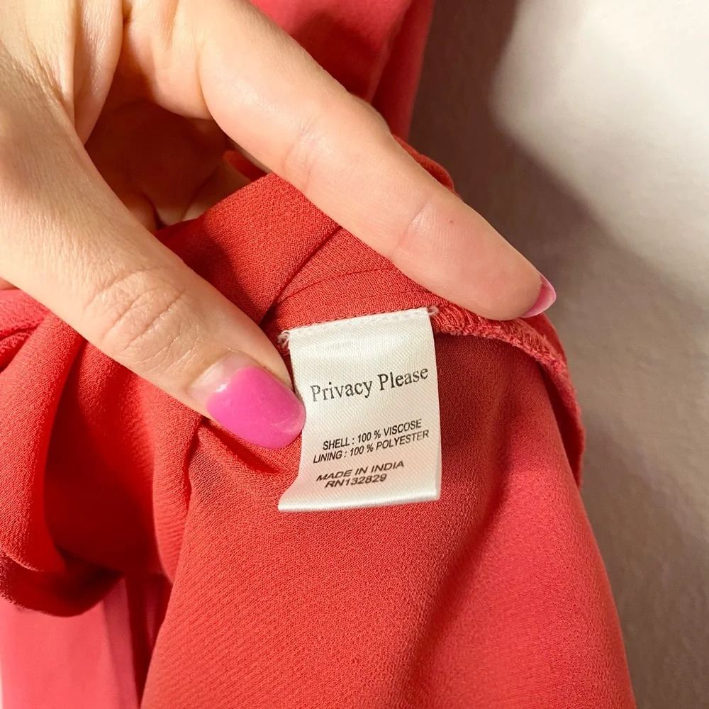 Privacy Please June Ruffle Short Sleeve Wrap Mini Dress - Picture 7 of 8